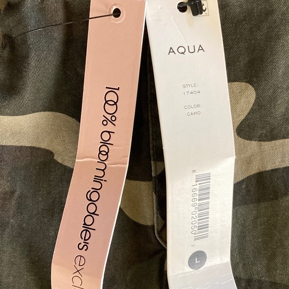 Bloomingdale's AQUA Camouflage Hooded Anorak/Style 17404/Sz L/NEW/REDUCED PRICE! - Picture 5 of 5